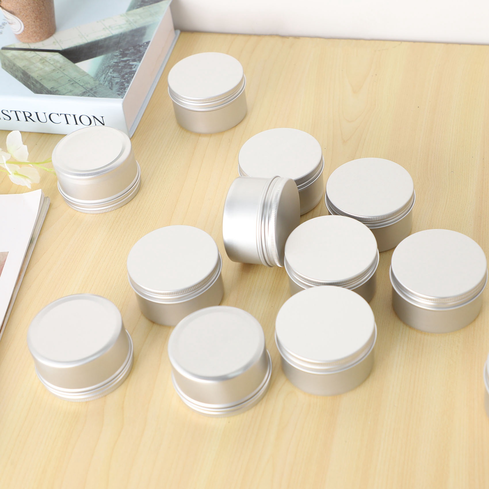 Candle Making Quantities - Stok Miktarı 12 Adet 4Oz Metal