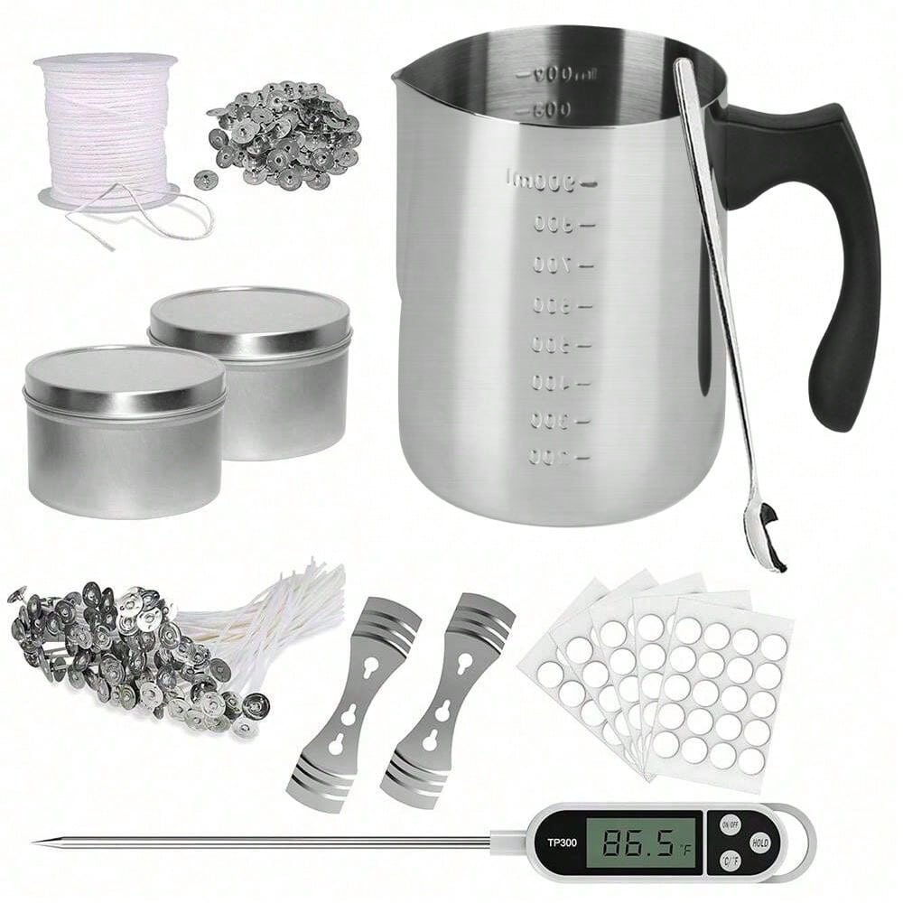 Candle Making Kit For Beginners - Glintmos Mum Yapımı Başlangıç ​​Seti, Mum