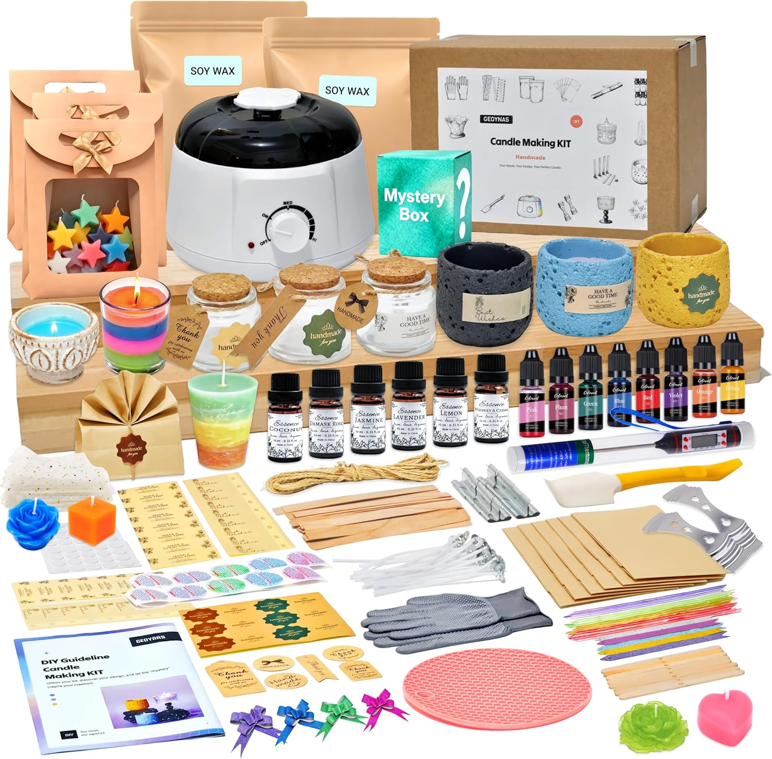 Candle Making Kit For Beginners - Yetişkinler ve Yeni Başlayanlar için 128