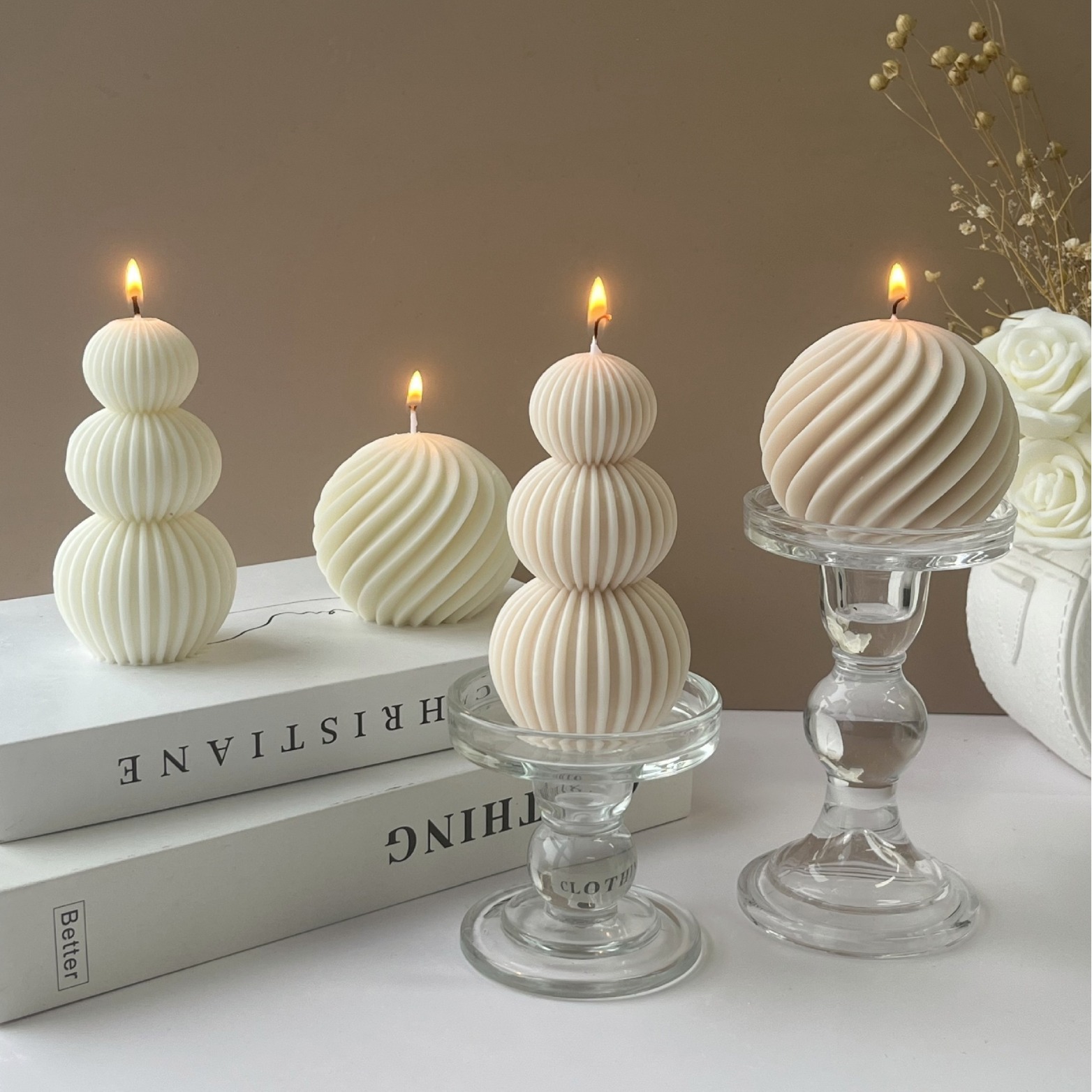 Candle Making Books For Beginners - Yuvarlak Sütun Silikon Mum Kalıbı Konik
