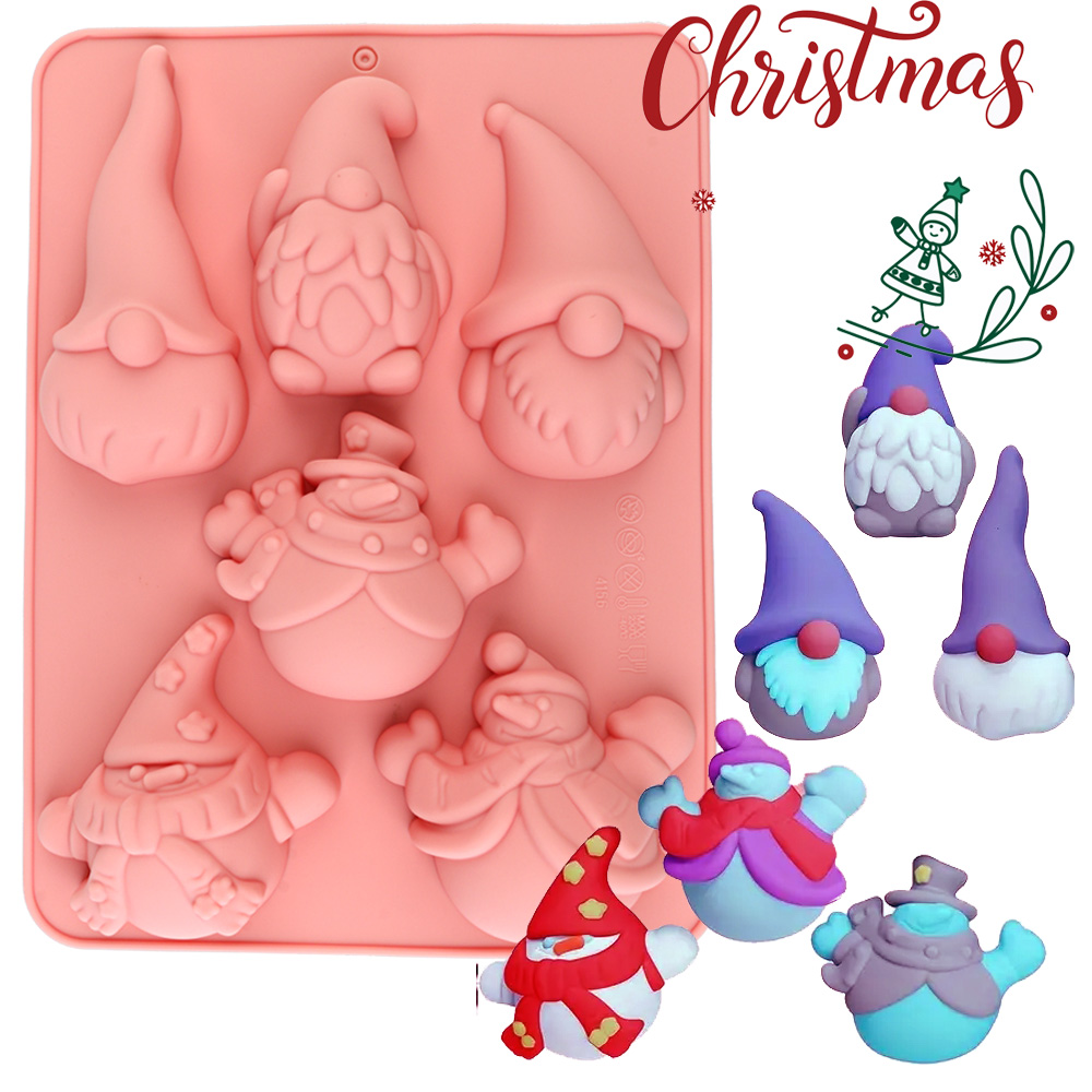 6 Bölmeli Noel Gnome Kek Çikol - Candle Making Uk incelemesi ve fiyatı