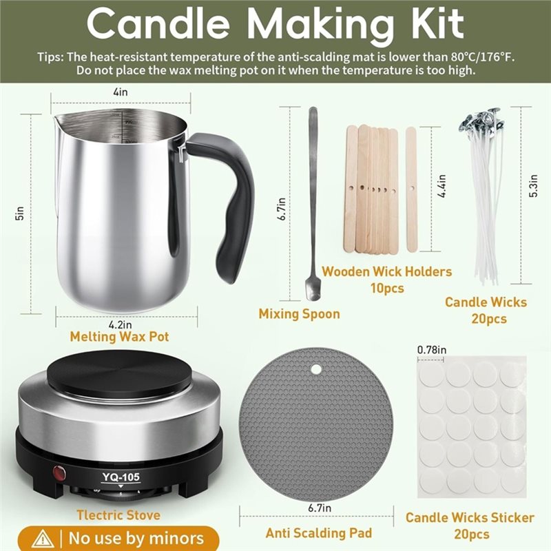 A96K-Mum Yapım Seti, Yeni Başl - Candle Making Kit For Beginners incelemesi ve fiyatı
