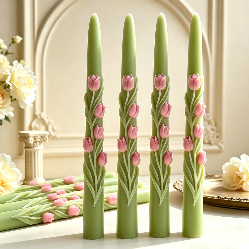 Uzun Saplı Çiçek Şeklinde Mum  - Soy Wax Pillar Blend incelemesi ve fiyatı