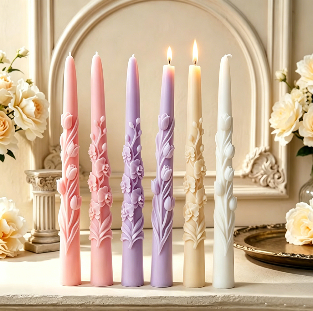 Uzun Saplı Çiçek Şeklinde Mum  - Soy Wax Pillar Blend incelemesi ve fiyatı