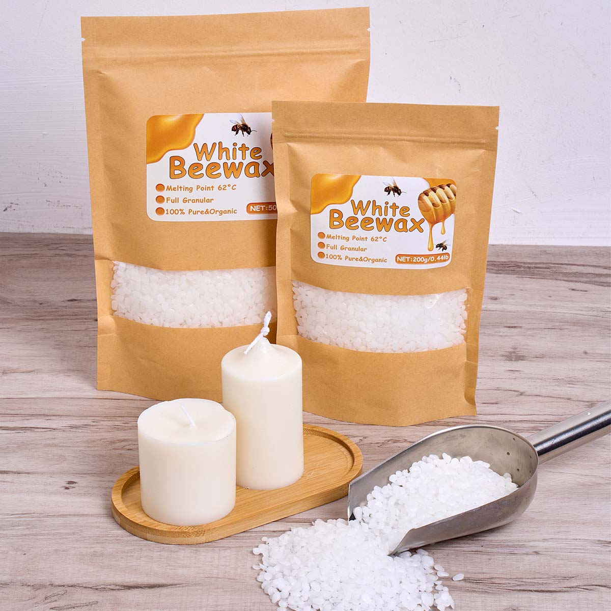 1000g Beyaz Balmumu DIY Mum Ya - Candle Making Kit For Beginners incelemesi ve fiyatı