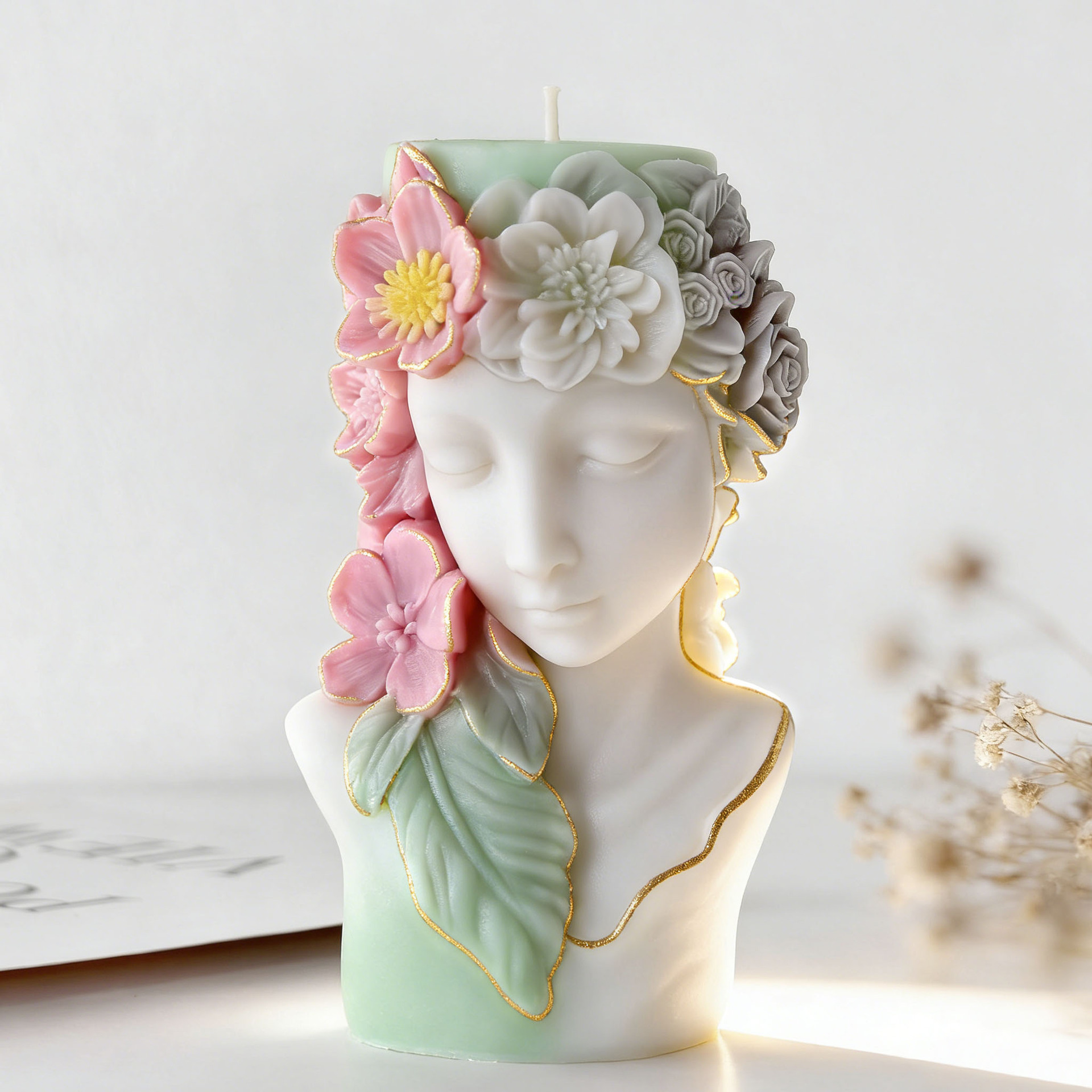 3D Çiçekli Portre Rölyef Mum S - Candle Making Books For Beginners incelemesi ve fiyatı