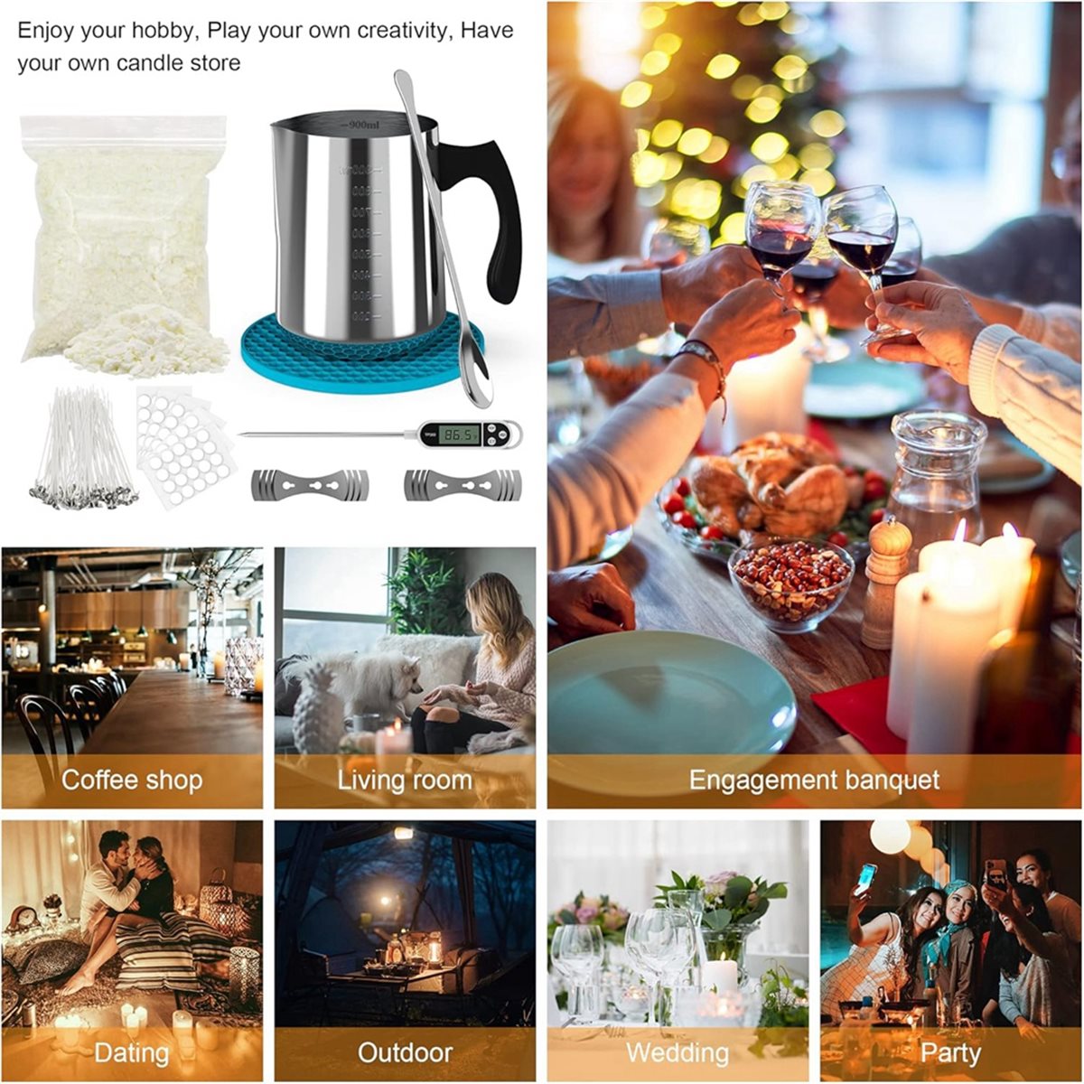 Yeni Başlayanlar İçin Mum Yapı - Candle Making Kit For Beginners incelemesi ve fiyatı