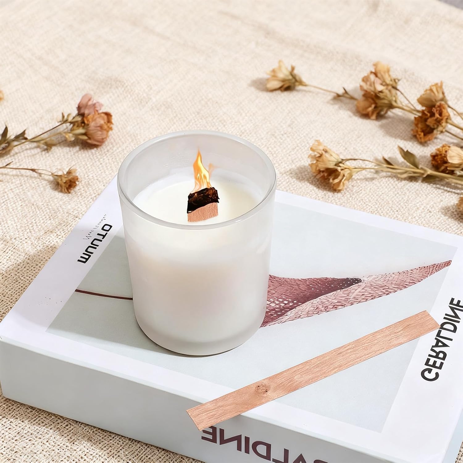 60 adet ahşap fitiller mum yap - Soy Wax Pillar Blend incelemesi ve fiyatı