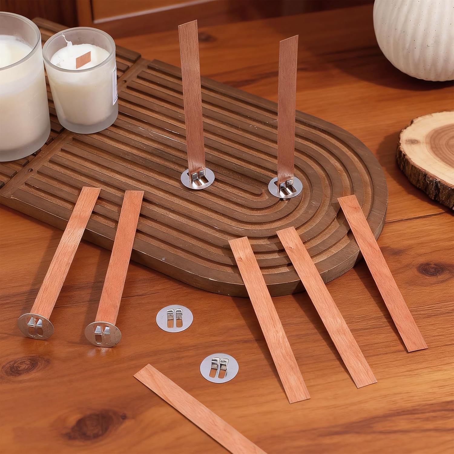 60 adet ahşap fitiller mum yap - Soy Wax Pillar Blend incelemesi ve fiyatı