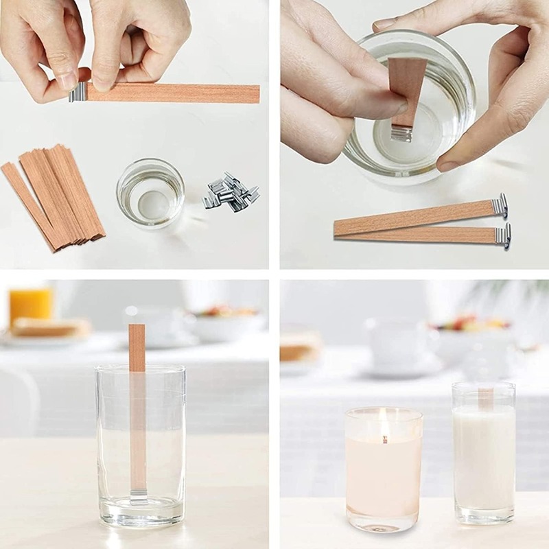 Doğal Ahşap Mum Fitilleri, Met - Soy Wax Pillar Blend incelemesi ve fiyatı