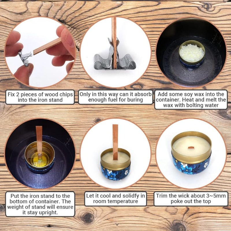 Doğal Ahşap Mum Fitilleri, Met - Soy Wax Pillar Blend incelemesi ve fiyatı